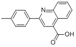 structure of CAS# 20389-05-3, 2-(4-Methylphenyl)-4-Quinolinecarboxylicacid;2-(4-Methylphenyl)-4-Quinolinecarboxylate;2-(4-Methylphenyl)Cinchoninate;Zinc00035833
