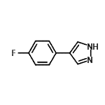 结构式 CAS# 204384-26-9, 4-(4-氟苯基)-1H-吡唑