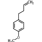 structure of CAS# 20574-98-5, 1-(3-Buten-1-Yl)-4-Methoxybenzene;4-(4-Methoxyphenyl)-1-butene;MFCD07698650