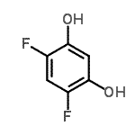结构式 CAS# 205758-43-6, 4,6-二氟-1,3-苯二酚