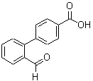 结构式 CAS# 205871-49-4, 2'-甲酰基-[1,1'-联苯]-4-羧酸