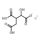 结构式 CAS# 205939-59-9, 钾3,4-二羧基-2-羟基丁酸酯