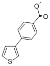 structure of CAS# 20608-91-7, Methyl 4-(3-Thienyl)Benzoate;Methyl 4-(3-Thienyl)Benzoate;4-(3-Thienyl)Benzoic Acid Methyl Ester;Aq-405/11540091
