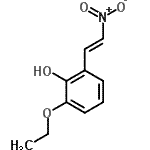结构式 CAS# 206559-62-8, 2-乙氧基-6-[(E)-2-硝基乙烯基]苯酚