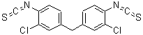 structure of CAS# 206761-69-5, 1,1'-Methylenebis(3-Chloro-4-Isothiocyanatobenzene);2-Chloro-<wbr>4-(3-chlo<wbr>ro-4-isot<wbr>hiocyanat<wbr>obenzyl)-<wbr>1-isothio<wbr>cyanatobe<wbr>nzene #;4,4'-Methylenebis(2-chlorophenyl)diisothiocyanate;4,4'-Methylenebis(3-chlorophenyl)diisothiocyanate
