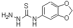 structure of CAS# 206761-71-9, N-(1,3-Benzodioxol-5-Yl)Hydrazinecarbothioamide;(2H-benzo<wbr>[3,4-d]1,<wbr>3-dioxola<wbr>n-5-ylami<wbr>no)hydraz<wbr>inomethan<wbr>e-1-thione;(2H-benzo[d]1,3-dioxolen-5-ylamino)hydrazinomethane-1-thione;4-(3,4-Methylenedioxyphenyl)-3-thiosemicarbazide