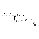 结构式 CAS# 207400-12-2, (6-乙氧基-1,3-苯并噻唑-2-基)乙腈