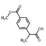 CAS 登录号：207455-46-7， 2-[4-(甲氧羰基)苯基]丙酸