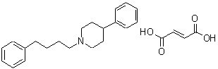 结构式 CAS# 207572-62-1, 4-苯基-1-(4-苯基丁基)哌啶 (2Z)-2-丁烯二酸酯(1:1)