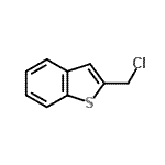 structure of CAS# 2076-88-2, 2-(Chloromethyl)-1-Benzothiophene;2-Chloromethyl-benzo[b]thiophene;benzo[b]thiophene, 2-(chloromethyl);MFCD06740605
