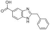 structure of CAS# 208118-13-2, 2-Benzyl-1 H-Benzoimidazole-5-Carboxylic Acid;2-(Benzyl)-3H-Benzimidazole-5-Carboxylate;Zinc00201211