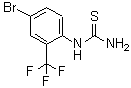 structure of CAS# 208186-71-4, 1-[4-Bromo-2-(Trifluoromethyl)Phenyl]Thiourea;[4-Bromo-2-(trifluoromethyl)phenyl]thiourea;1-(4-Bromo-2-trifluoromethylphenyl)-2-thiourea;1-[4-Bromo-2-(trifluoromethyl)phenyl]-2-thiourea