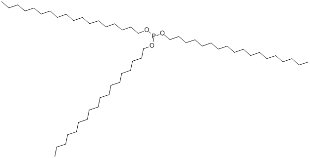 structure of CAS# 2082-80-6, Phosphorous Acid Trioctadecyl Ester;Phosphorous Acid Trioctadecyl Ester;Phosphorous Acid Tristearyl Ester;Nsc65487
