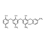 structure of CAS# 20837-68-7, 2,2'-Methylenebis[6-(2-Hydroxy-5-Methylbenzyl)-4-Methylphenol];2,2'-Methylenebis[6-(2-hydroxy-5-methylbenzyl)-p-cresol]