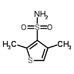 CAS 登录号：208775-25-1， 2,4-二甲基-3-噻吩磺酰胺