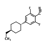 CAS#: 208844-07-9， 4-(4-Ethylcyclohexyl)-2,6-Difluoro-Benzonitrile