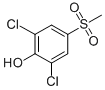 structure of CAS# 20951-05-7, 2,6-Dichloro-4-(Methylsulfonyl)Phenol;2,6-Dichloro-4-Methylsulfonyl-Phenol;2,6-Dichloro-4-Mesyl-Phenol;St5307623