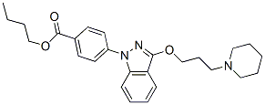 CAS 登录号：20954-16-9， 4-[3-(3-哌啶丙氧基)-1H-吲唑-1-基]苯甲酸丁酯