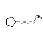 CAS 登录号：209672-07-1， [(甲硫基)乙炔基]环戊烷