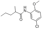 结构式 CAS# 209683-34-1, N-(5-氯-2-甲氧基苯基)-2-甲基戊酰胺