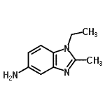 structure of CAS# 20982-18-7, 1-Ethyl-2-Methyl-1H-Benzimidazol-5-Amine;1-ethyl-2-methyl-1H-1,3-benzodiazol-5-amine;1-ethyl-2-methyl-1H-benzo[d]imidazol-5-amine;1-Ethyl-2-methyl-1H-benzoimidazol-5-ylamine