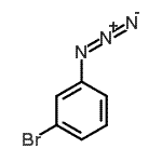 结构式 CAS# 2101-89-5, 1-叠氮基-3-溴苯