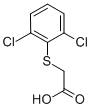 structure of CAS# 21248-45-3, (2,6-Dichlorophenylthio)acetic acid;2-[(2,6-Dichlorophenyl)Thio]Acetate;2-(2,6-Dichlorophenyl)Sulfanylethanoate;Zinc02169237