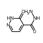 structure of CAS# 2125-91-9, 3-Oxo-2,3-Dihydro-4-Pyridazinecarbohydrazide;3-oxo-2,3-dihydropyridazine-4-carbohydrazide