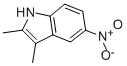 structure of CAS# 21296-94-6, 2,3-Dimethyl-5-Nitroindole;Bas 00547420;Zinc00184761