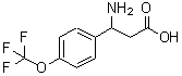 structure of CAS# 213192-56-4, 3-Amino-3-[4-(Trifluoromethoxy)Phenyl]Propanoic Acid;3-amino-3-(4-(trifluoromethoxy)phenyl)propanoic acid;3-AMINO-3-(4-TRIFLUOROMETHOXY-PHENYL)-PROPIONIC ACID;3-AMINO-3-(4-TRIFLUOROMETHOXY-PHENYL)-PROPIONICACID