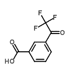 structure of CAS# 213598-05-1, 3-(Trifluoroacetyl)Benzoic Acid;3-(2,2,2-trifluoroacetyl)benzoic acid