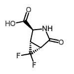 CAS 登录号：213682-41-8， (1S,2S,5R)-6,6-二氟-4-氧代-3-氮杂双环[3.1.0]己烷-2-羧酸