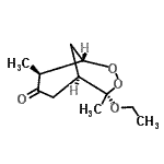CAS 登录号：213699-11-7， (1S,4S,5R,8S)-4-乙氧基-4,8-二甲基-2,3-二氧杂双环[3.3.1]壬烷-7-酮