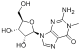 CAS 登录号：2140-65-0， 2-氨基-9-[3,4-二羟基-5-(羟基甲基)四氢呋喃-2-基]-1-甲基嘌呤-6-酮