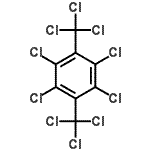 CAS 登录号：2142-35-0， 1,2,4,5-四氯-3,6-二(三氯甲基)苯