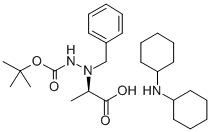 structure of CAS# 214262-83-6, (R)-(-)-Nalpha-Benzyl-Nbeta-Boc-D-Hydrazinoalanine Dicyclohexylamine Salt;(2R)-2-[(Tert-Butoxycarbonylamino)-(Phenylmethyl)Amino]Propanoate;(2R)-2-[[(Tert-Butoxy-Oxomethyl)Amino]-(Phenylmethyl)Amino]Propanoate;(2R)-2-[Benzyl-(Tert-Butoxycarbonylamino)Amino]Propionate
