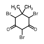 CAS 登录号：21428-76-2， 2,4,6-三溴-5,5-二甲基-1,3-环己烷二酮