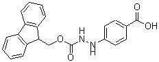 结构式 CAS# 214475-53-3, 4-{2-[(9H-芴-9-基甲氧基)羰基]肼基}苯甲酸