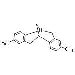 structure of CAS# 21451-74-1, 5,13-Dimethyl-1,9-Diazatetracyclo[7.7.1.0<Sup>2,7</Sup>.0<Sup>10,15</Sup>]Heptadeca-2,4,6,10,12,14-Hexaene;(−)-Tr+ ger's base;(-)-TROGERSBASE;(+)-TROGERSBASE
