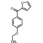 结构式 CAS# 21493-98-1, (4-乙氧基苯基)(2-呋喃基)甲酮