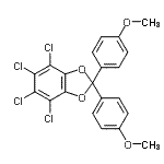 CAS#: 21505-32-8， 4,5,6,7-Tetrachloro-2,2-Bis(4-Methoxyphenyl)-1,3-Benzodioxole