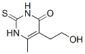 structure of CAS# 21585-16-0, 2,3-Dihydro-5-(2-Hydroxyethyl)-6-Methyl-2-Thioxo-1H-Pyrimidin-4-One;5-(2-Hydroxyethyl)-6-Methyl-2-Thioxo-1H-Pyrimidin-4-One;A3763/0159611;Zinc05200099