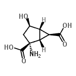 CAS 登录号：215867-18-8， (1R,2R,4R,5S,6S)-2-氨基-4-羟基双环[3.1.0]己烷-2,6-二甲酸