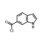 structure of CAS# 215941-02-9, 1H-Indole-6-Carbonyl Chloride;1H-Indole-6-carbonyl chloride;1H-INDOLE-6-CARBONYLCHLORIDE