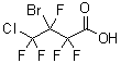 结构式 CAS# 216393-99-6, 3-溴-4-氯-2,2,3,4,4-五氟丁酸