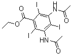 CAS#: 2168-75-4， Ethyl 3,5-Diacetamido-2,4,6-Triiodobenzoate