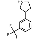 CAS 登录号：21767-36-2， 3-[3-(三氟甲基)苯基]吡咯烷