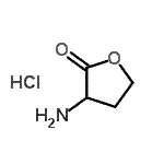 structure of CAS# 2185-02-6, 3-Aminodihydro-2(3H)-Furanone Hydrochloride (1:1);(R)-(+)-α-amino-γ-butyrolactone hydrochloride;(S)-(-)-3-Aminotetrahydrofuran-2-One Hydrochloride;3-amino-2-oxolanone hydrochloride