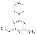 structure of CAS# 21868-41-7, 4-(Chloromethyl)-6-(4-Morpholinyl)-1,3,5-Triazin-2-Amine;4-(Chloromethyl)-6-Morpholino-1,3,5-Triazin-2-Amine;[4-(Chloromethyl)-6-Morpholino-S-Triazin-2-Yl]Amine;Nsc686790