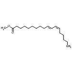 结构式 CAS# 21870-97-3, (10E,12Z)-10,12-十八碳二烯酸甲酯
